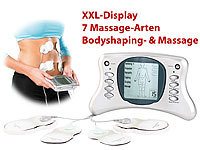 newgen medicals Bodyshaping & Massage-Gerät ESG-4013 mit grafischem XXL-Display; Akku-Massagepistolen 