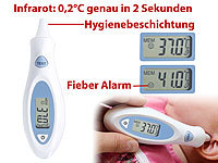newgen medicals Medizinisches Infrarot-Ohrthermometer, Hygienebeschichtung, 2 Sekunden
