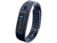 newgen medicals BT-4.0-Fitness-Armband FBT-50 V4,Schlafüberwachung (Versandrückläufer); Fitness-Armbänder mit Herzfrequenz-Messung und GPS-Streckenaufzeichnung 